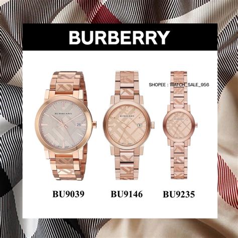 burberry 9039|Burberry The City Engraved Check Rose Gold Women's Watch .